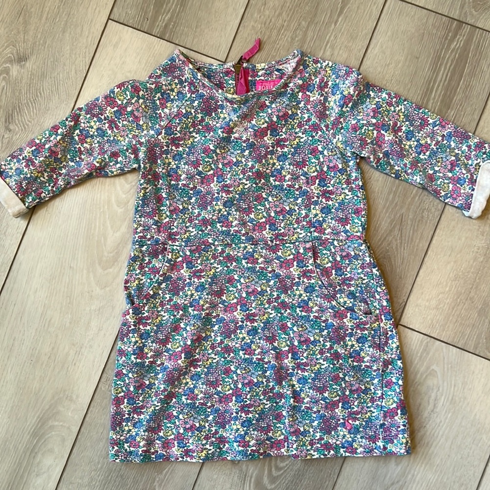 Joules Girls Sweatshirt Dress Sz 7